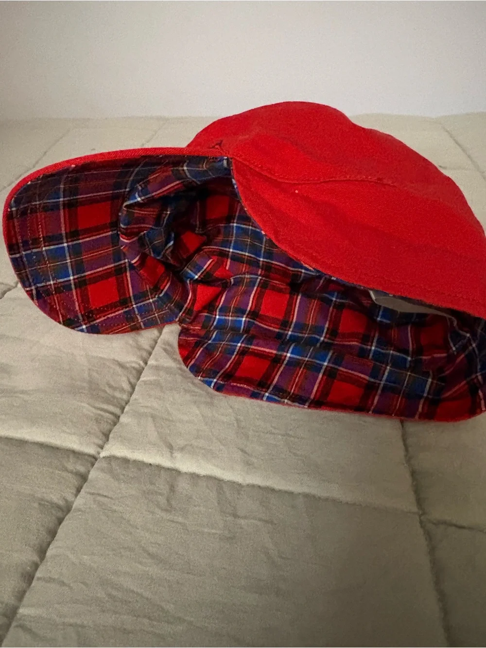New without tags, Crazy 8 plaid/red hat for toddlers, size 4T-5T